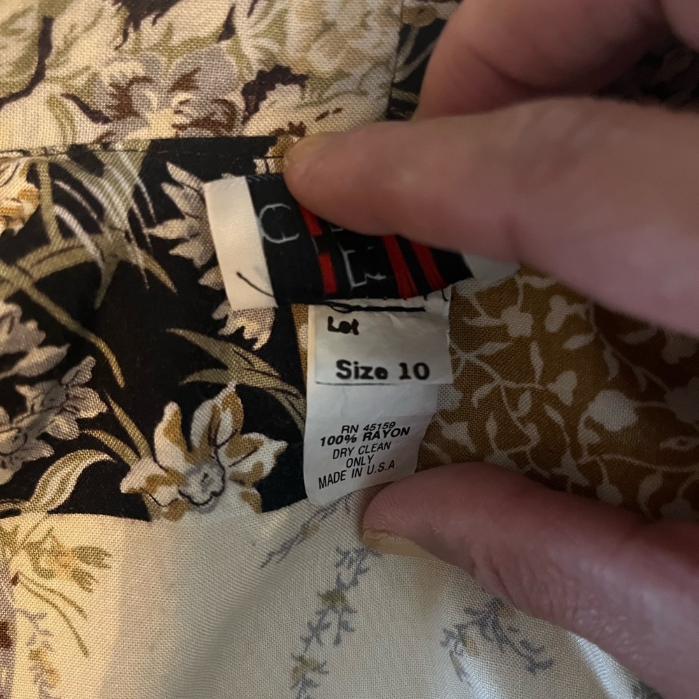 Vintage Double-Breasted Patchwork Cottagecore Bla… - image 5